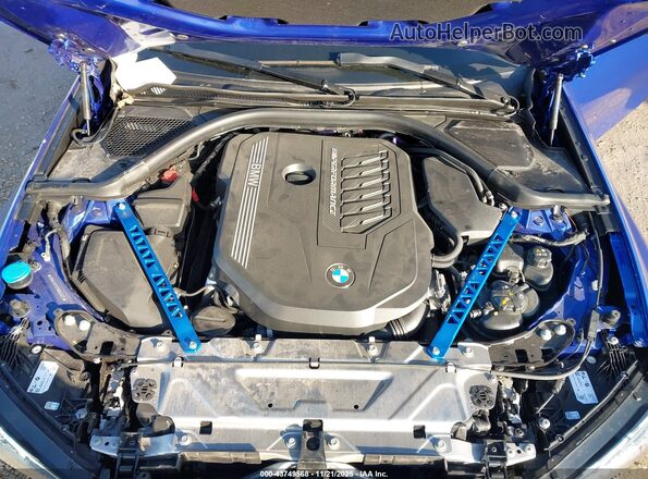 3MW49FF07R8D94825 2024 BMW M3 Blue Вид ззаду