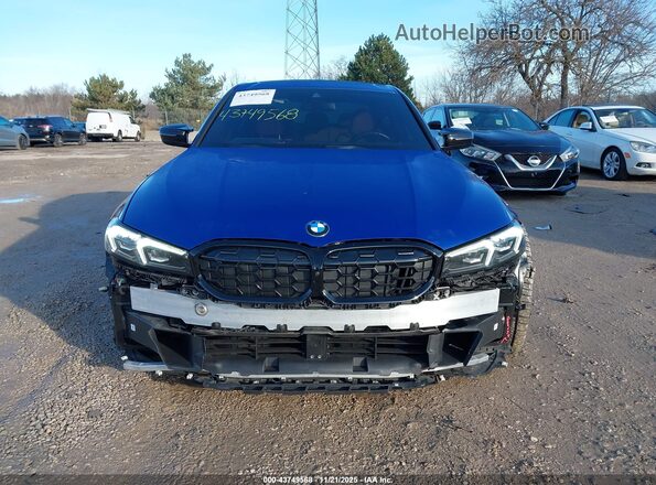 3MW49FF07R8D94825 2024 BMW M3 Blue Вид щитка приладів
