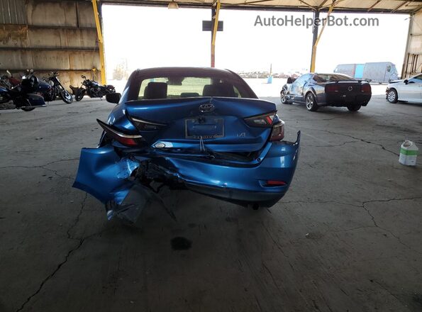 3MYDLBYV3HY189377 2017 TOYOTA YARIS Blue Rear view