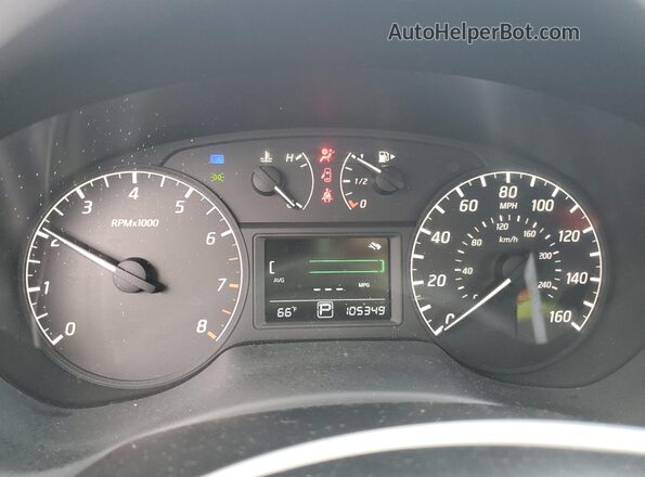 3N1AB7AP6GY255404 2016 NISSAN SENTRA Black Սարքավորումների վահանակի տեսք