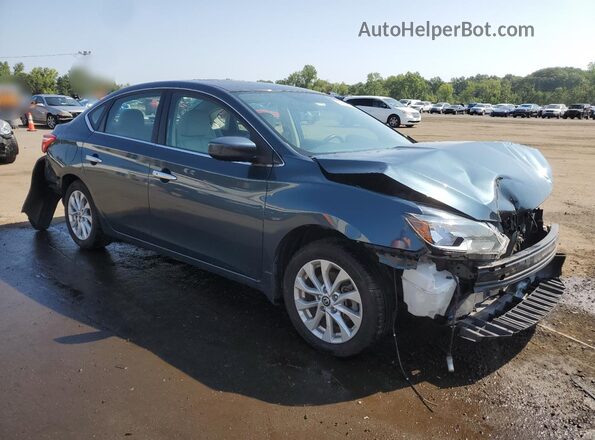 3N1AB7AP9GY293595 2016 NISSAN SENTRA Blue Delantero derecho