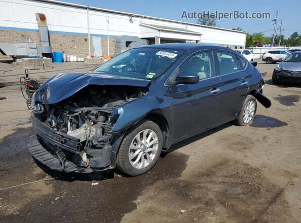 3N1AB7AP9GY293595 2016 NISSAN SENTRA Blue Vista tres cuartos delantera izquierda