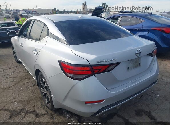 3N1AB8CV0NY296402 2022 NISSAN SENTRA Серебряный Задняя левая четверть