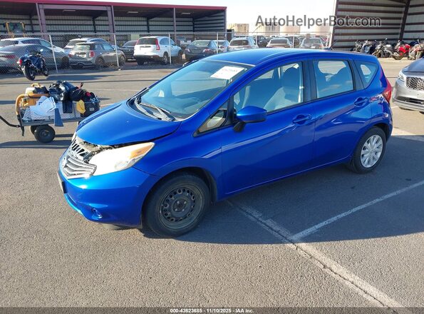 3N1CE2CP9GL365327 2016 NISSAN VERSA NOTE Blue Առջևի ձախ երեք քառորդ տեսարան