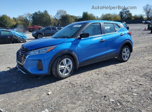 3N1CP5BV2PL545972 2023 NISSAN KICKS Синий Передняя левая четверть