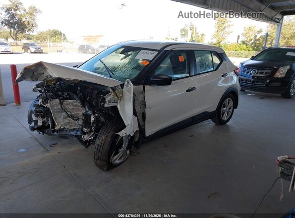 3N1CP5BV7PL543571 2023 NISSAN KICKS Белый Передняя левая четверть