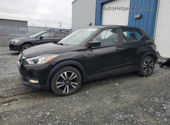 3N1CP5CUXKL494624 2019 NISSAN KICKS Черный Передняя левая четверть
