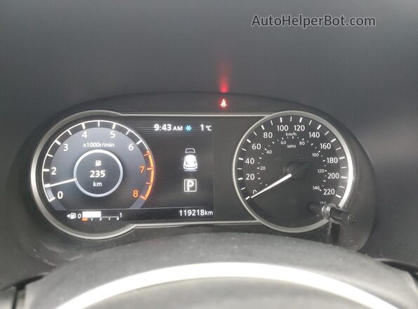 3N1CP5CUXKL494624 2019 NISSAN KICKS Черный Вид щитка приборов
