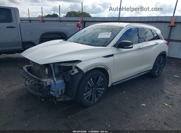 3PCAJ5BA6NF113061 2022 INFINITI QX50 White Передня ліва чверть