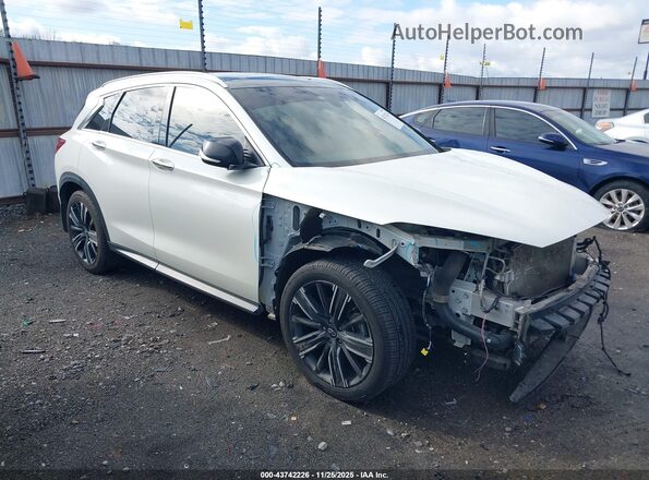 3PCAJ5BA6NF113061 2022 INFINITI QX50 White Передня права чверть