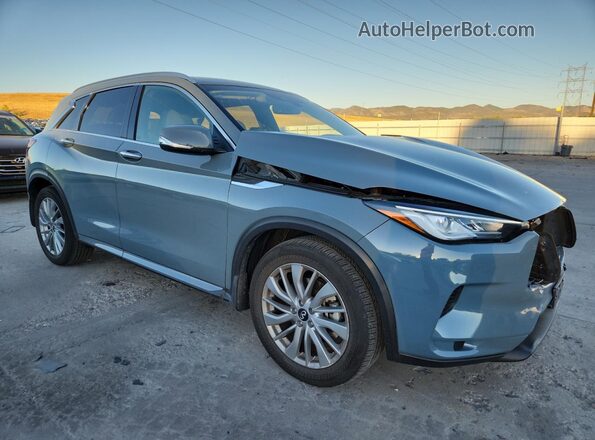 3PCAJ5BB3PF123431 2023 INFINITI QX50 Blue Przód prawy