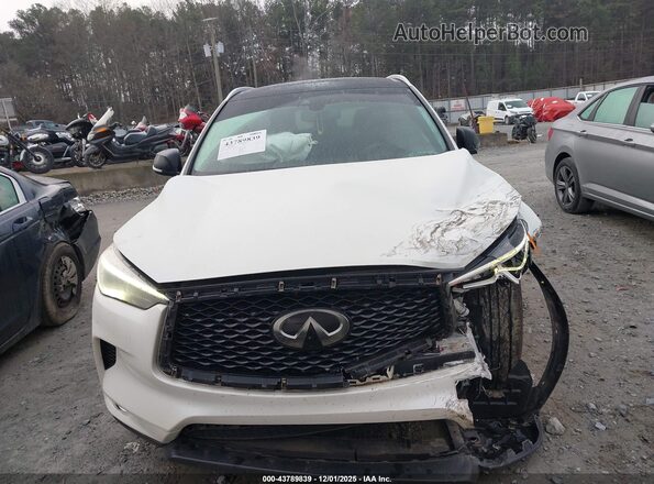 3PCAJ5BB9MF111389 2021 INFINITI QX50 White Instrument cluster view