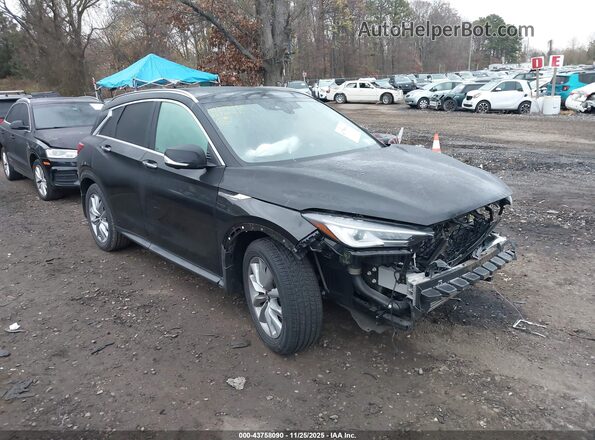 3PCAJ5CBXNF108856 2022 INFINITI QX50 Черный Передняя правая четверть