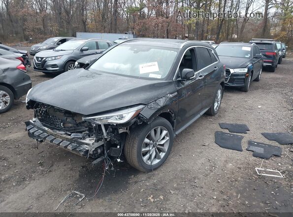 3PCAJ5CBXNF108856 2022 INFINITI QX50 Черный Передняя левая четверть