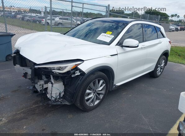 3PCAJ5FA2RF102106 2024 INFINITI QX50 White Передня ліва чверть