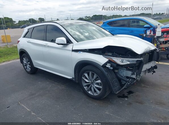 3PCAJ5FA2RF102106 2024 INFINITI QX50 White Передня права чверть