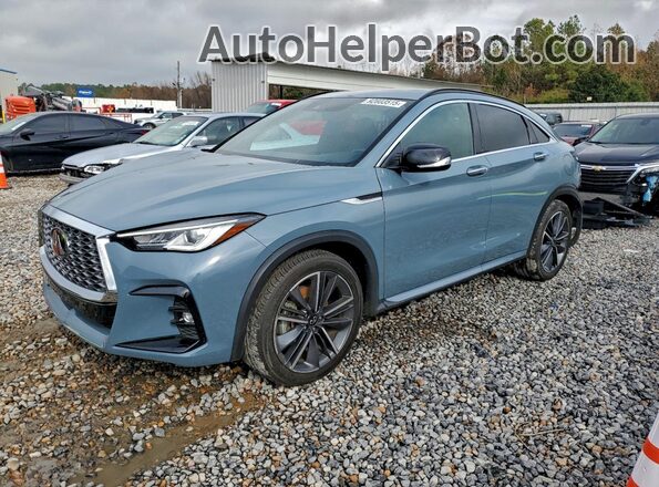 3PCAJ5JR1RF108766 2024 INFINITI QX55 Синий Передняя левая четверть