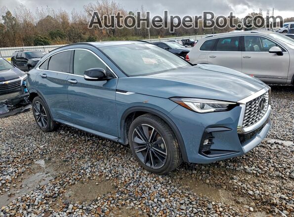 3PCAJ5JR1RF108766 2024 INFINITI QX55 Синий Передняя правая четверть
