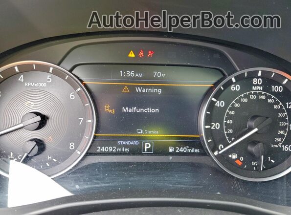 3PCAJ5JR1RF108766 2024 INFINITI QX55 Синий Вид щитка приборов