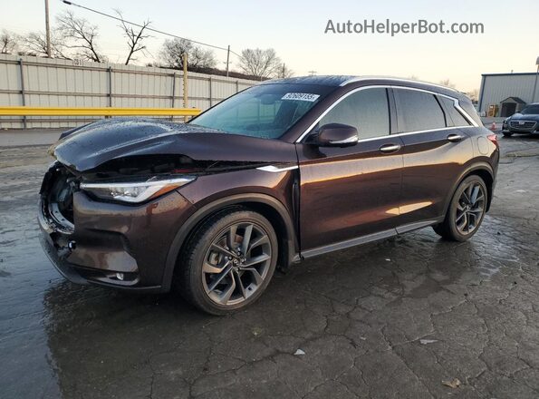 3PCAJ5M1XLF100680 2020 INFINITI QX50 Коричневый Передняя левая четверть
