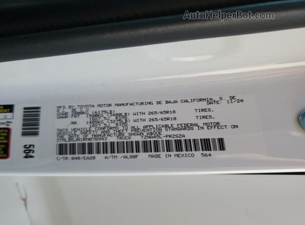 3TMLB5JN1RM078943 2024 TOYOTA LE Серебряный Вид подкапотного пространства