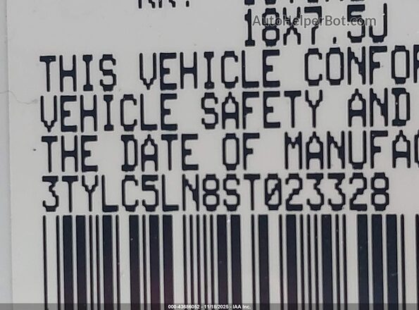 3TYLC5LN8ST023328 2025 TOYOTA TACOMA HYBRID White Vista del compartimento del motor