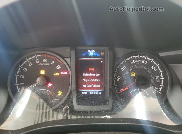 3TYRX5GN4PT074261 2023 TOYOTA TACOMA White Vista del cuadro de instrumentos