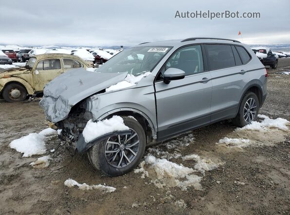 3VV0B7AX2MM104315 2021 VOLKSWAGEN TIGUAN Серебряный Передняя левая четверть