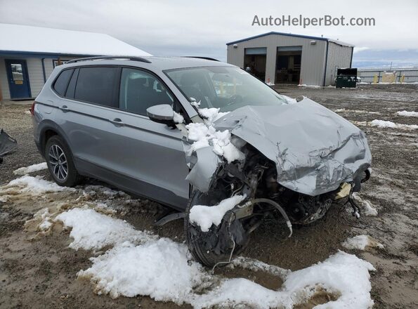 3VV0B7AX2MM104315 2021 VOLKSWAGEN TIGUAN Серебряный Передняя правая четверть