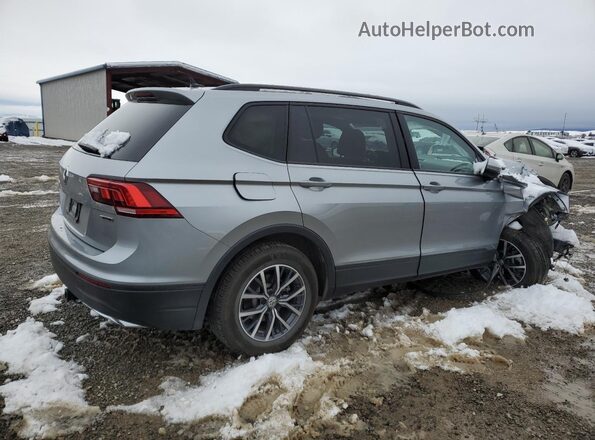 3VV0B7AX2MM104315 2021 VOLKSWAGEN TIGUAN Серебряный Задняя правая четверть