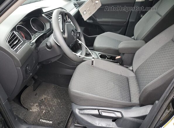 3VV0B7AX5MM080866 2021 VOLKSWAGEN TIGUAN Черный Вид салона спереди