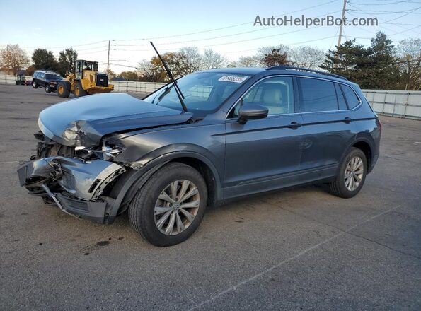 3VV2B7AX3KM042185 2019 VOLKSWAGEN TIGUAN Gray Передня ліва чверть