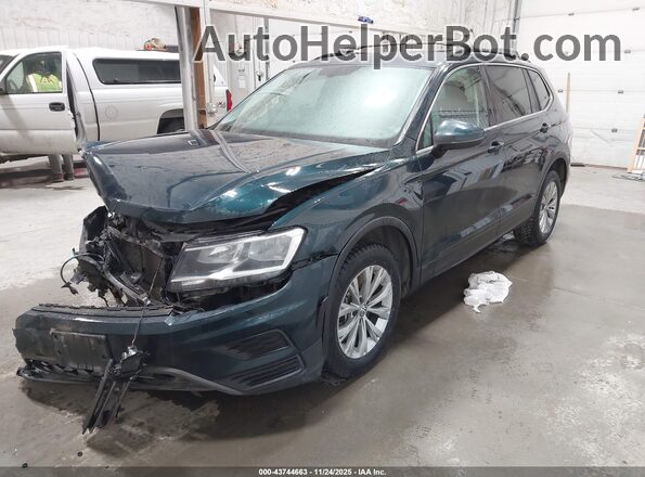 3VV2B7AX5KM054290 2019 VOLKSWAGEN TIGUAN Зеленый Передняя левая четверть