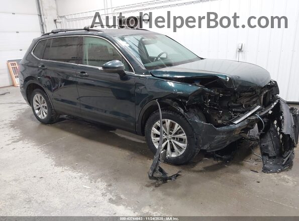 3VV2B7AX5KM054290 2019 VOLKSWAGEN TIGUAN Зеленый Передняя правая четверть