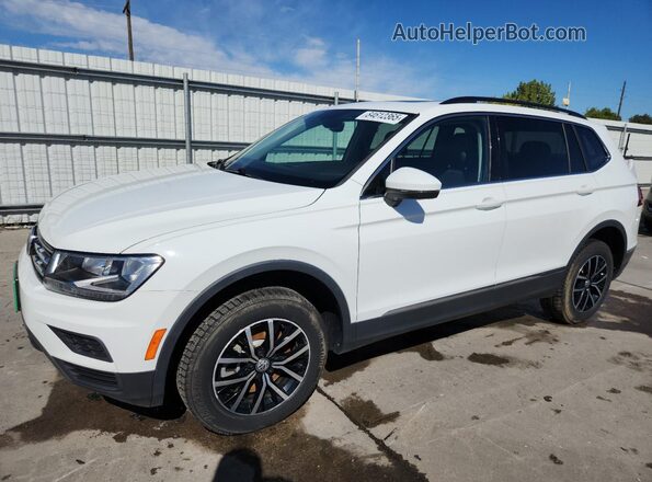 3VV2B7AX9MM084072 2021 VOLKSWAGEN TIGUAN White Առջևի ձախ երեք քառորդ տեսարան