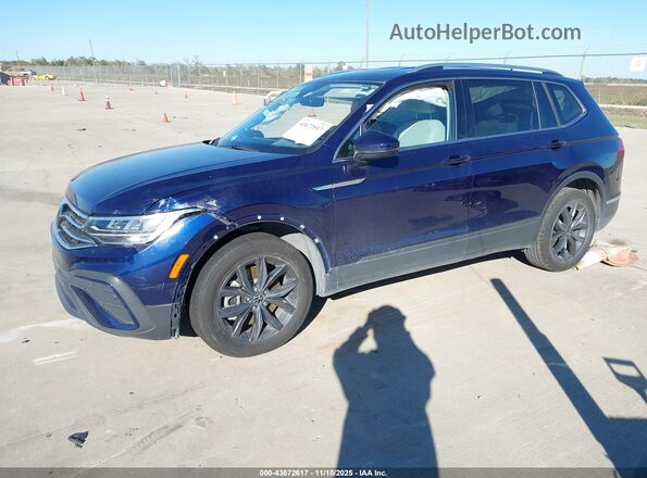 3VV3B7AX5PM131994 2023 VOLKSWAGEN TIGUAN Blue წინა მარცხენა ხედი სამი მეოთხედიდან