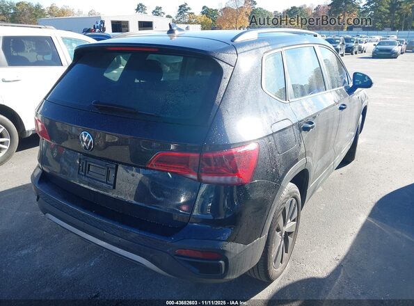 3VVCX7B2XNM015319 2022 VOLKSWAGEN TAOS Черный Задняя правая четверть