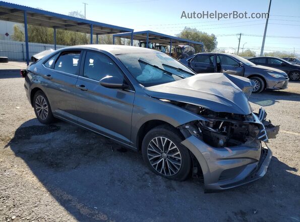 3VWC57BU9MM006743 2021 VOLKSWAGEN JETTA Серый Передняя правая четверть