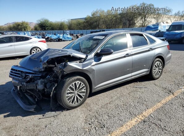 3VWC57BU9MM006743 2021 VOLKSWAGEN JETTA Серый Передняя левая четверть