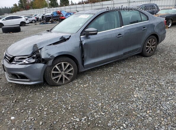 3VWDB7AJ5HM400539 2017 VOLKSWAGEN JETTA Серый Передняя левая четверть