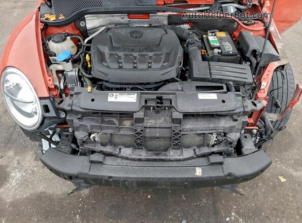 3VWFD7AT9JM700899 2018 VOLKSWAGEN BEETLE Orange Vista interior trasera