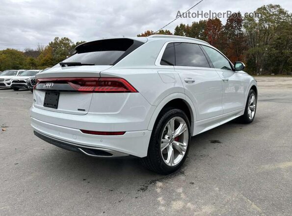 WA1BVAF12KD030347 2019 AUDI Q8 Белый Передняя правая четверть