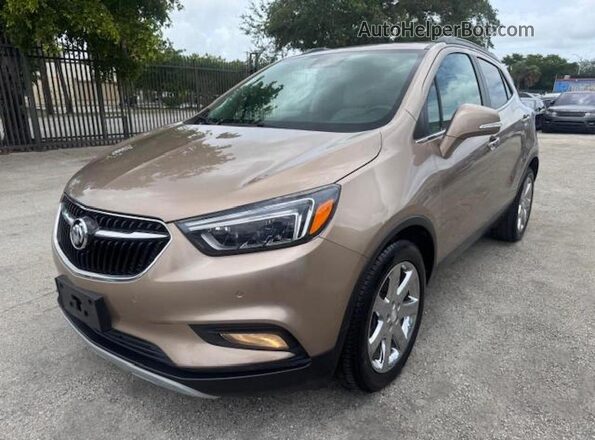 KL4CJCSM3KB734676 2019 BUICK ENCORE Желто-коричневый Задняя левая четверть