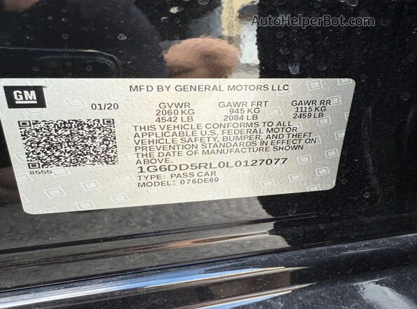 1G6DD5RL0L0127077 2020 CADILLAC CT4 Черный Вид задней части салона