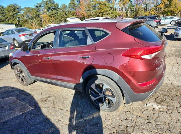 KM8J3CA29GU024258 2016 HYUNDAI TUCSON Бордовый Задняя правая четверть