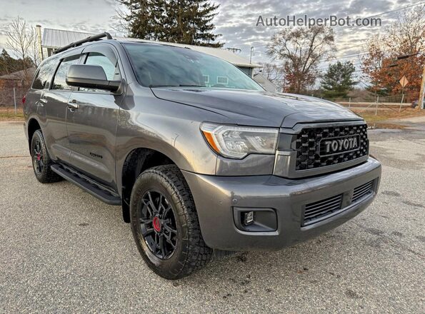5TDEY5B10MS182254 2021 TOYOTA SEQUOIA Gray Rear left