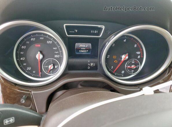 4JGDA0EB0GA633834 2016 MERCEDES-BENZ GLE Белый Вид щитка приборов