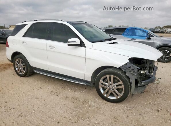 4JGDA0EB0GA633834 2016 MERCEDES-BENZ GLE Белый Передняя правая четверть