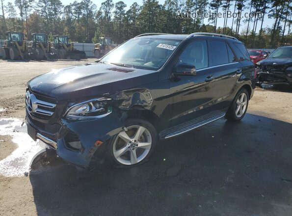 4JGDA5HB0JB159085 2018 MERCEDES-BENZ GLE Черный Передняя левая четверть