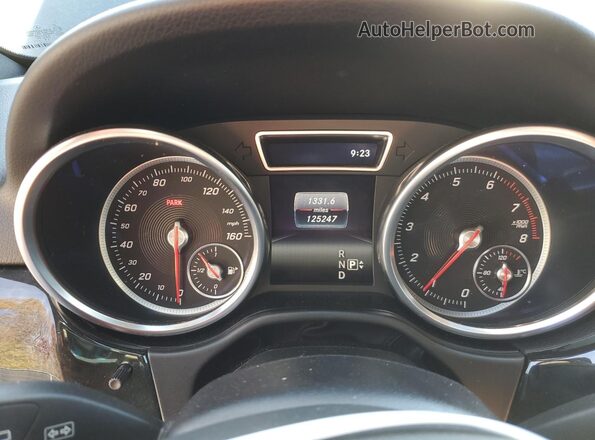 4JGDA5HB1GA693422 2016 MERCEDES-BENZ GLE Черный Вид щитка приборов
